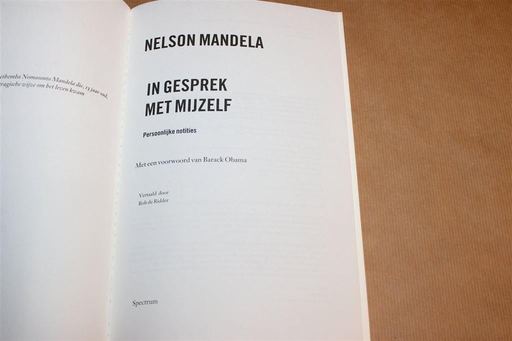 In Gesprek met Mijzelf — Dagboek Nelson Mandela, Ophalen of Verzenden, Gelezen