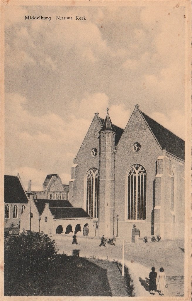 MIDDELBURG Nieuwe Kerk 1955, Verzenden, 1940 tot 1960, Gelopen, Zeeland
