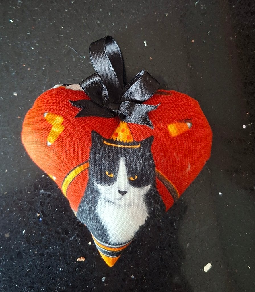 nieuw- hanger/ hartje: Halloween Poes/ kat A, Ophalen of Verzenden, Nieuw
