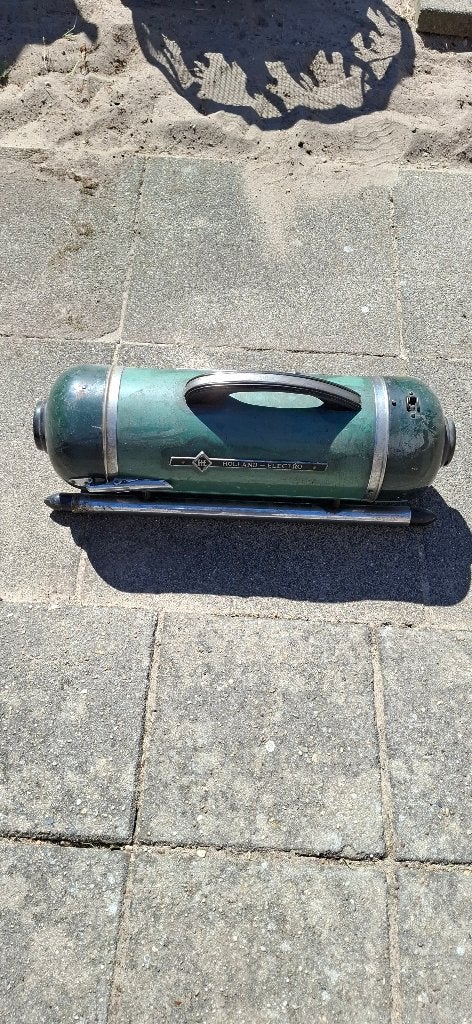 Antieke Holland-Electro Stofzuiger Groen Vintage, Ophalen, Overige merken, Gebruikt, Onbekend