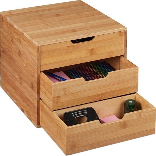 bureau organizer bamboe, ladeblok, Ophalen of Verzenden