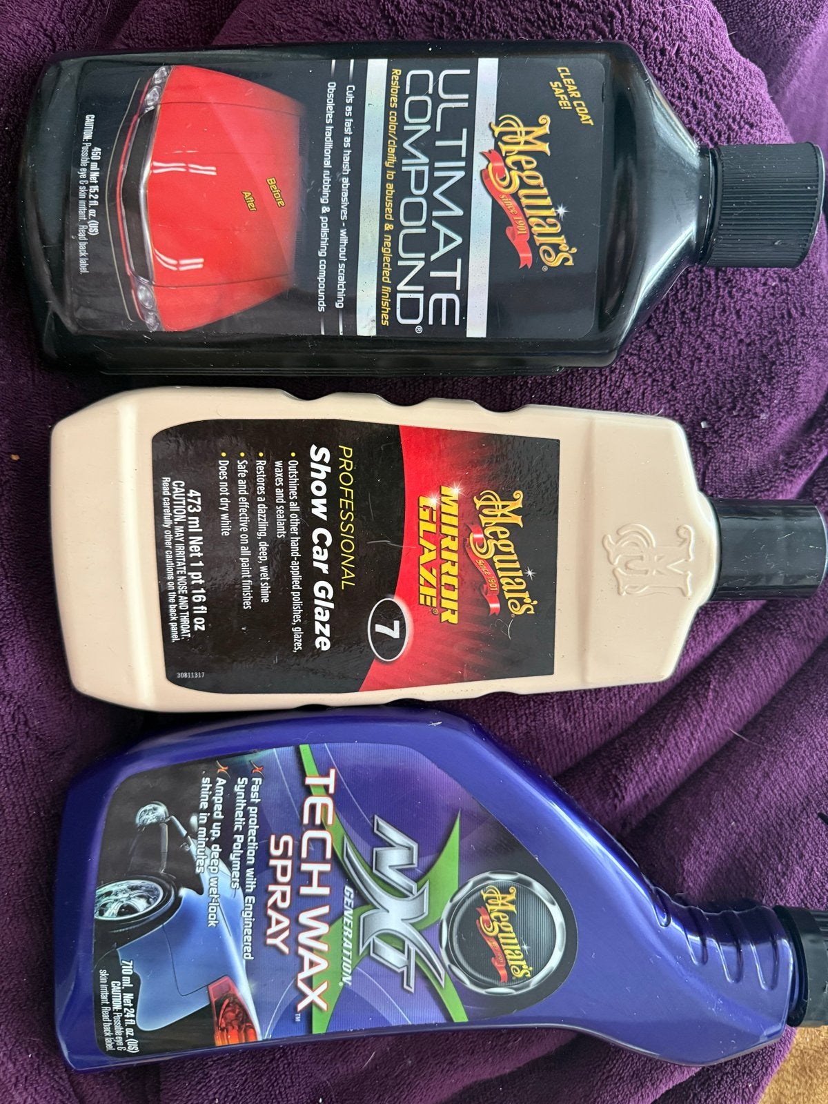 Meguiar's Auto Detailing Set: Compound, Glaze & Wax, Verzenden