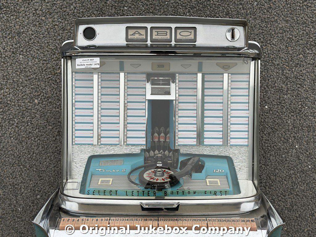 JUKEBOX: ROCKOLA TEMPO 2 120 select model 1478, Ophalen, 1950 tot 1960, USA, Rock Ola