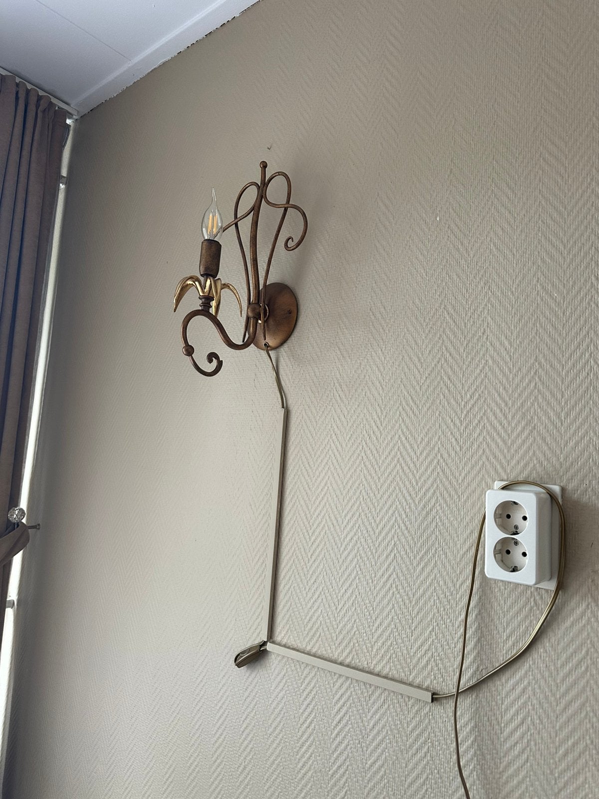 Antiek wandlamp, Ophalen, Zo goed als nieuw