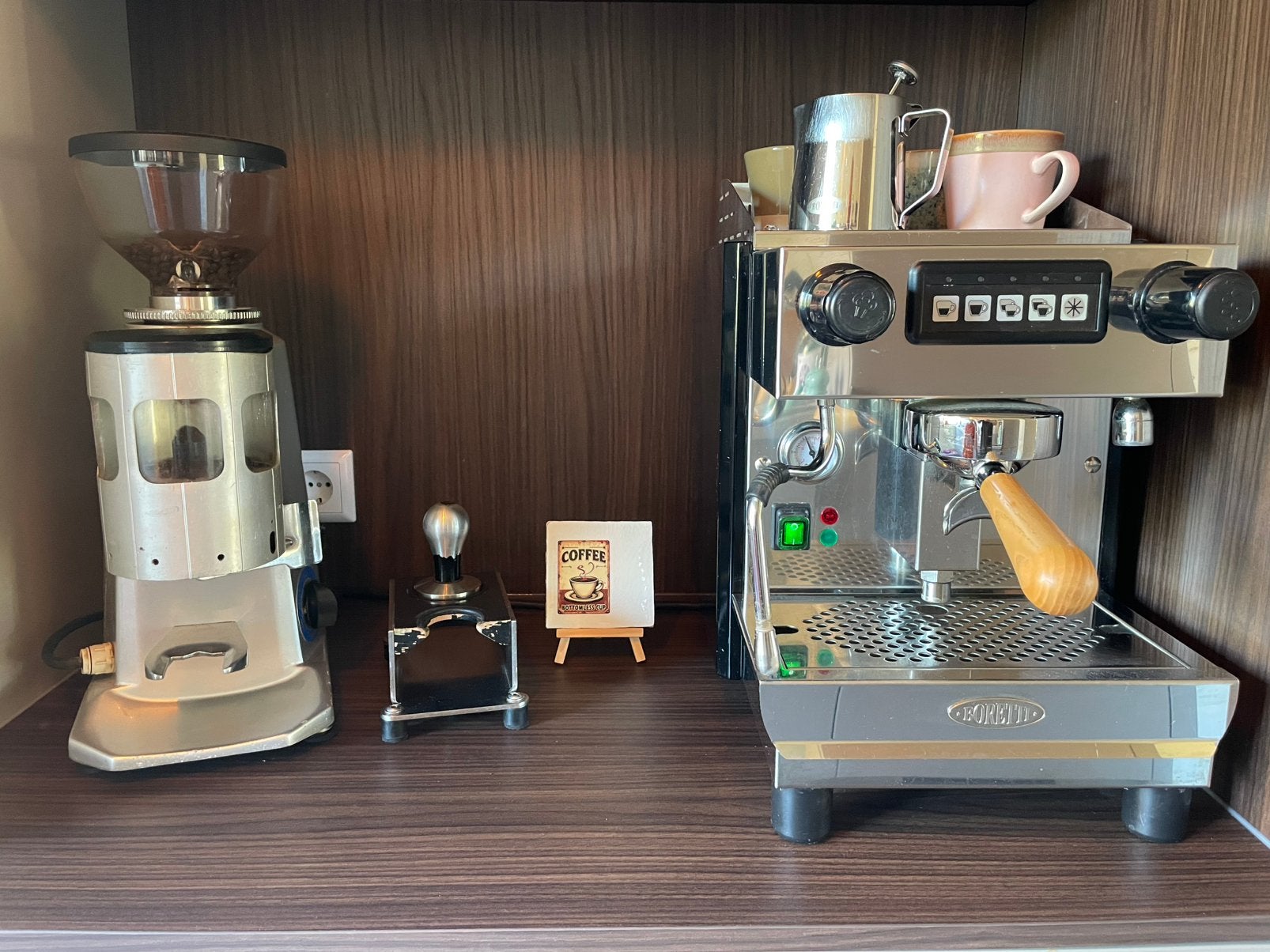 Boretti espressomachine / mazzer maler, Ophalen of Verzenden, Gebruikt