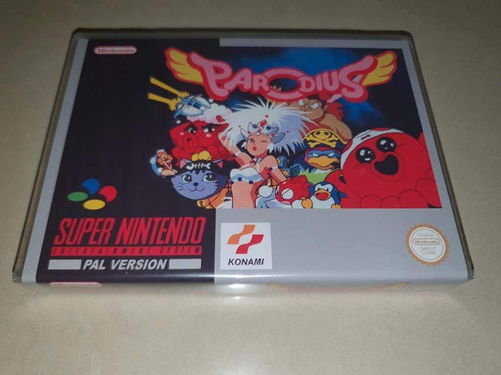 Parodius SNES Game Case, Spelcomputers en Games, Games | Nintendo Super NES, Zo goed als nieuw, Avontuur en Actie, 1 speler, Vanaf 3 jaar