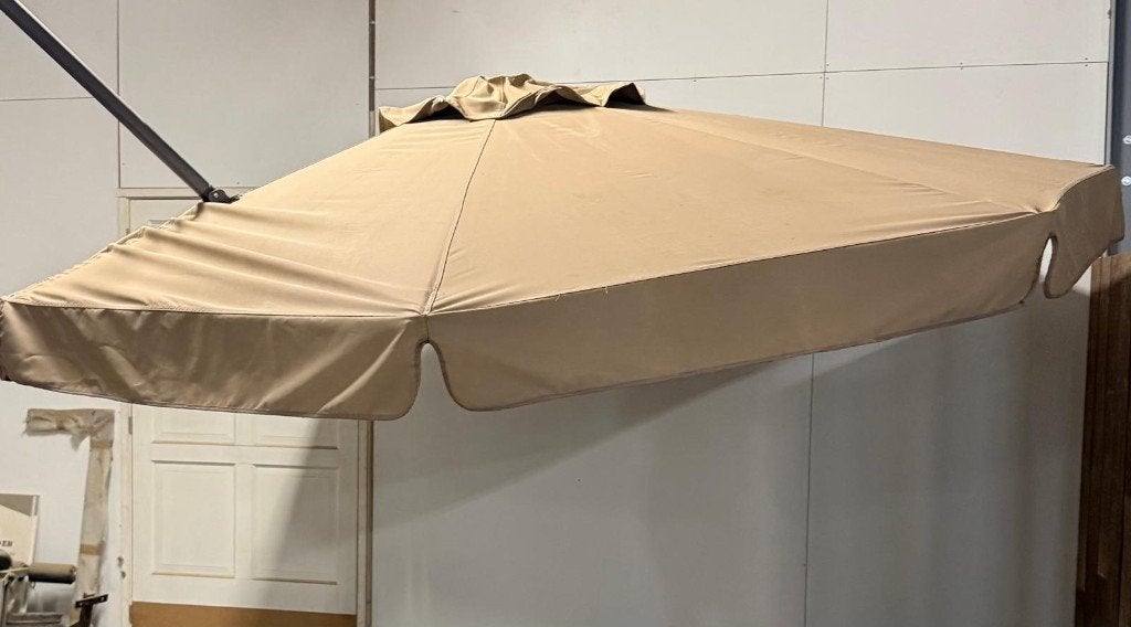 Parasol 350 cm doorsnede, Tuin en Terras, Ophalen, 3 tot 4 meter, Zweefparasol, Verstelbaar