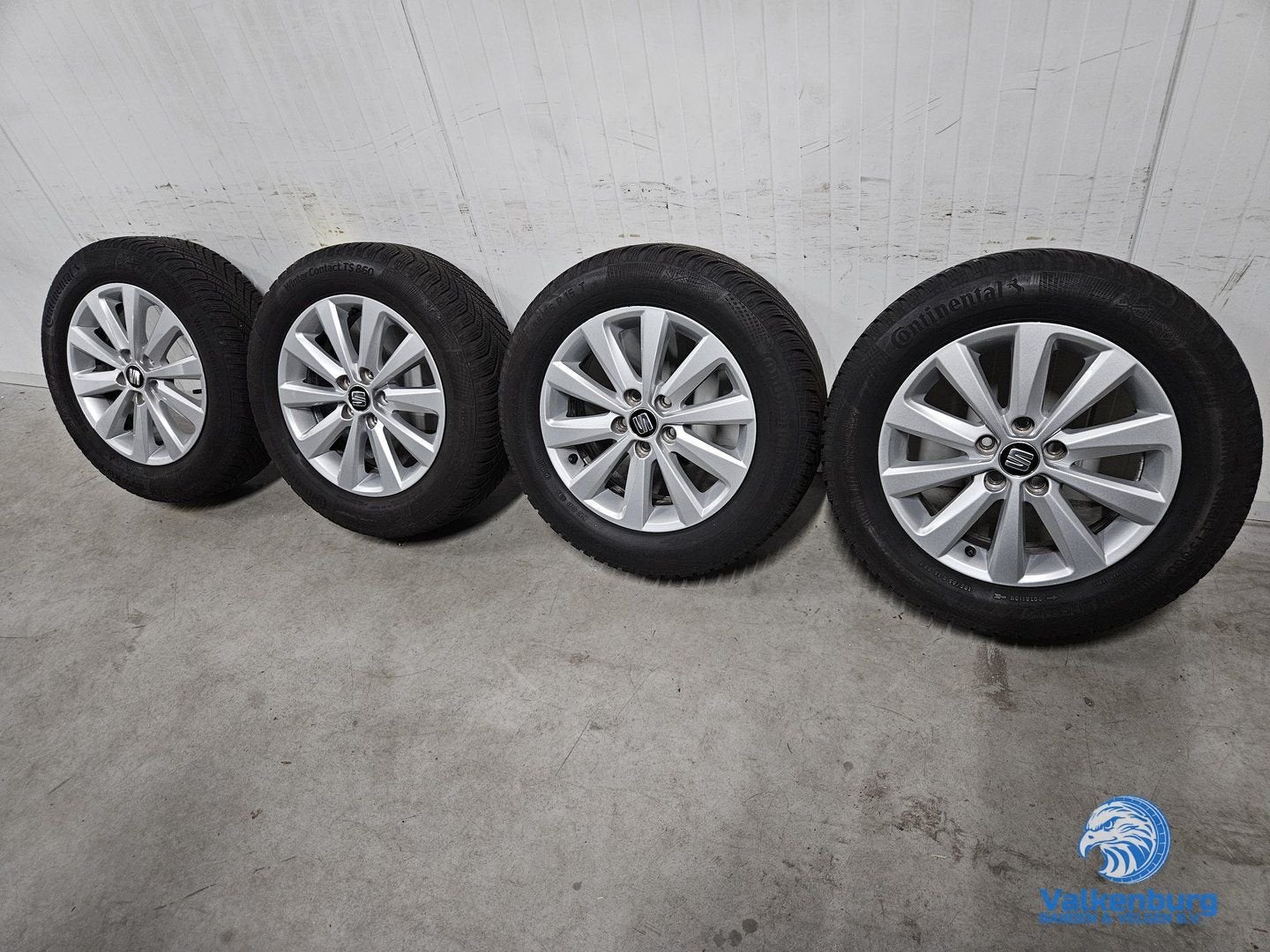 6mm! Originele Seat Ibiza 15 inch velgen 5x100 winterbanden, Gebruikt, 15 inch, -, -