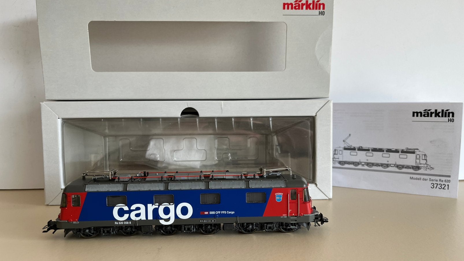 Marklin 37321 RE 6/6 SBB Cargo Digitaal MFX Sound Nieuwstaat, Wisselstroom, Locomotief, Ophalen of Verzenden, Zo goed als nieuw