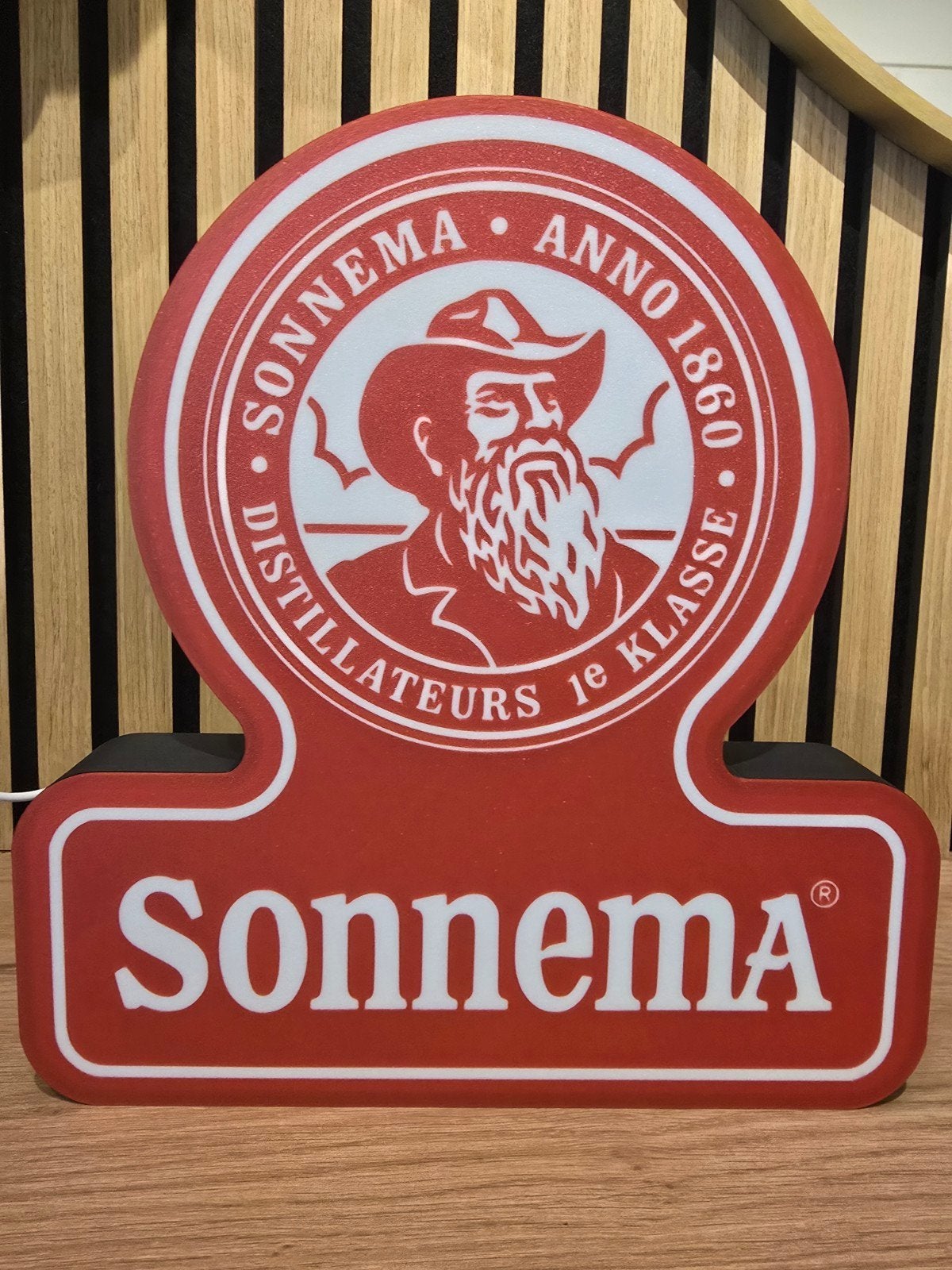 Sonnema Lichtbak - Reclamebord Anno 1860, Ophalen of Verzenden
