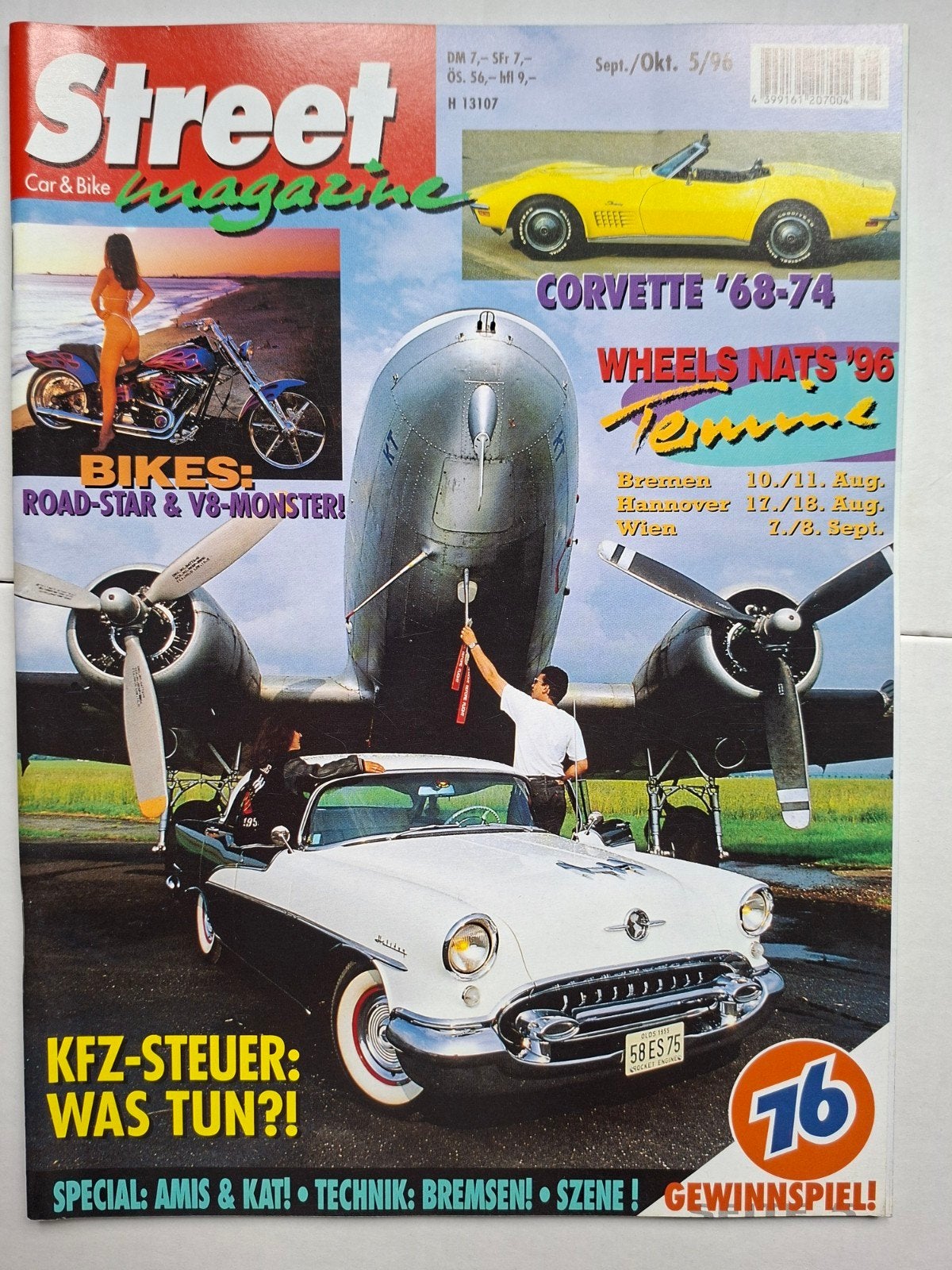Street Magazine Car & Bike Sept./Okt. 1996 - Klassieke Autos, Ophalen of Verzenden, Zo goed als nieuw