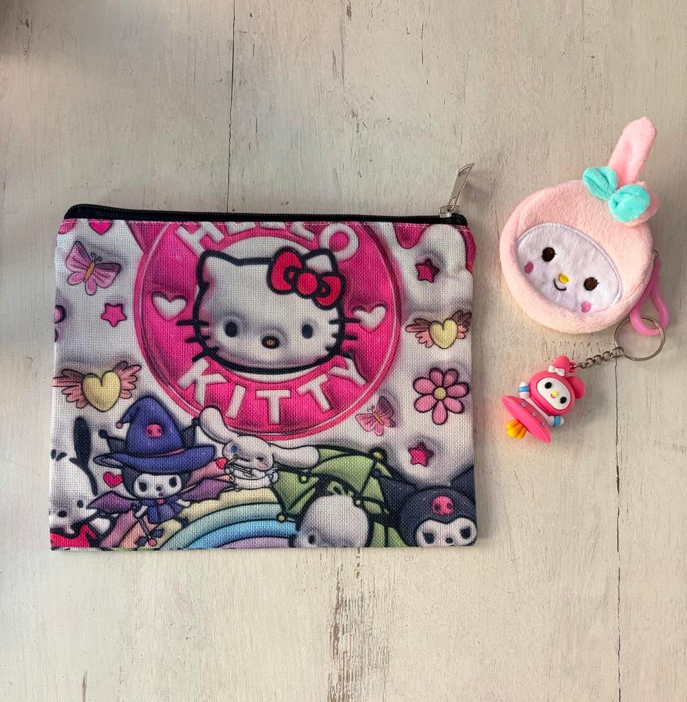 Sanrio Toilettas / Etui + Portemonnee en Sleutelhanger, Sieraden, Tassen en Uiterlijk, Toilettassen, Ophalen of Verzenden, Nieuw