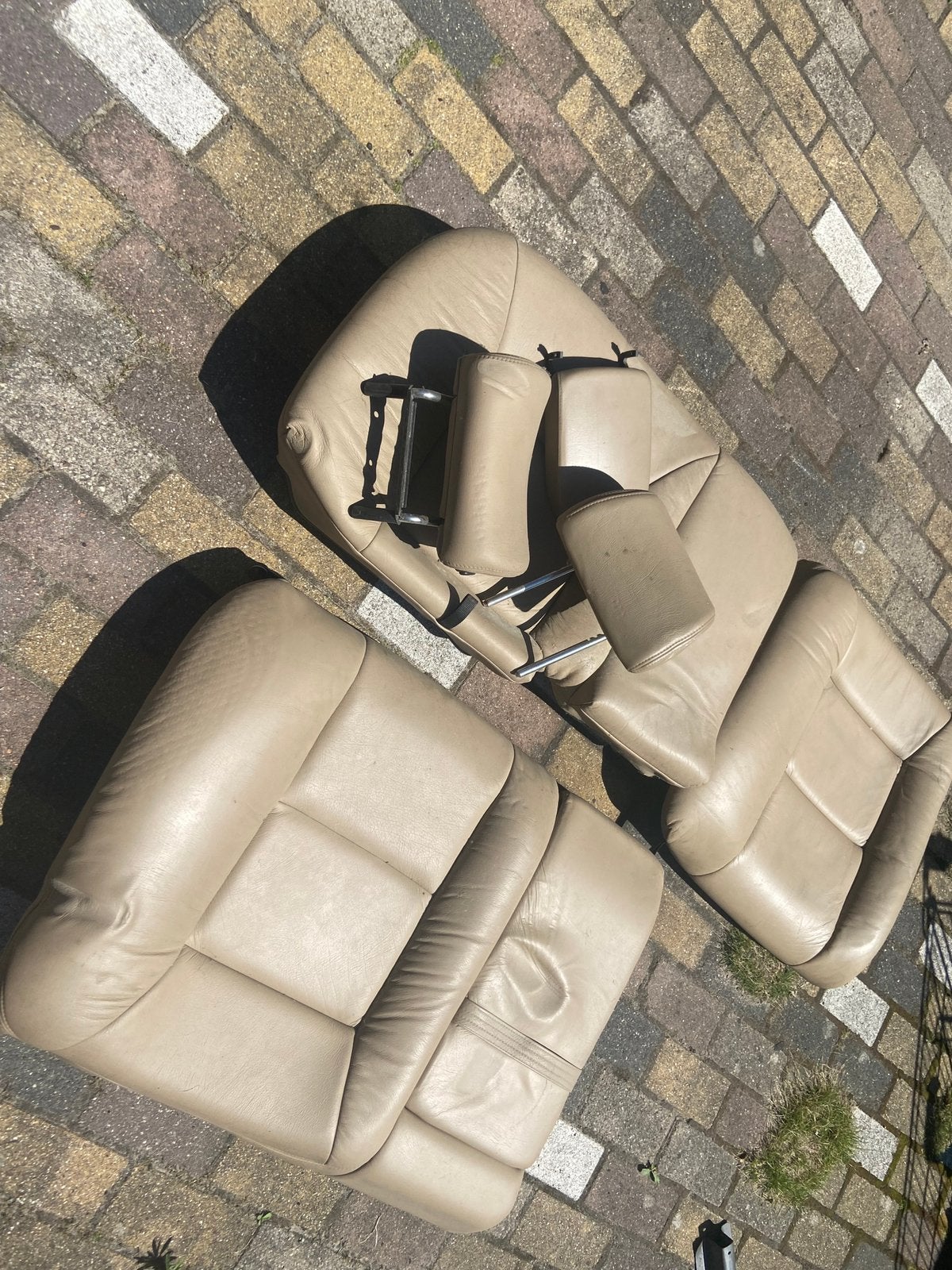 Lederen voorstoelen Saab 9-5, Ophalen of Verzenden, Saab