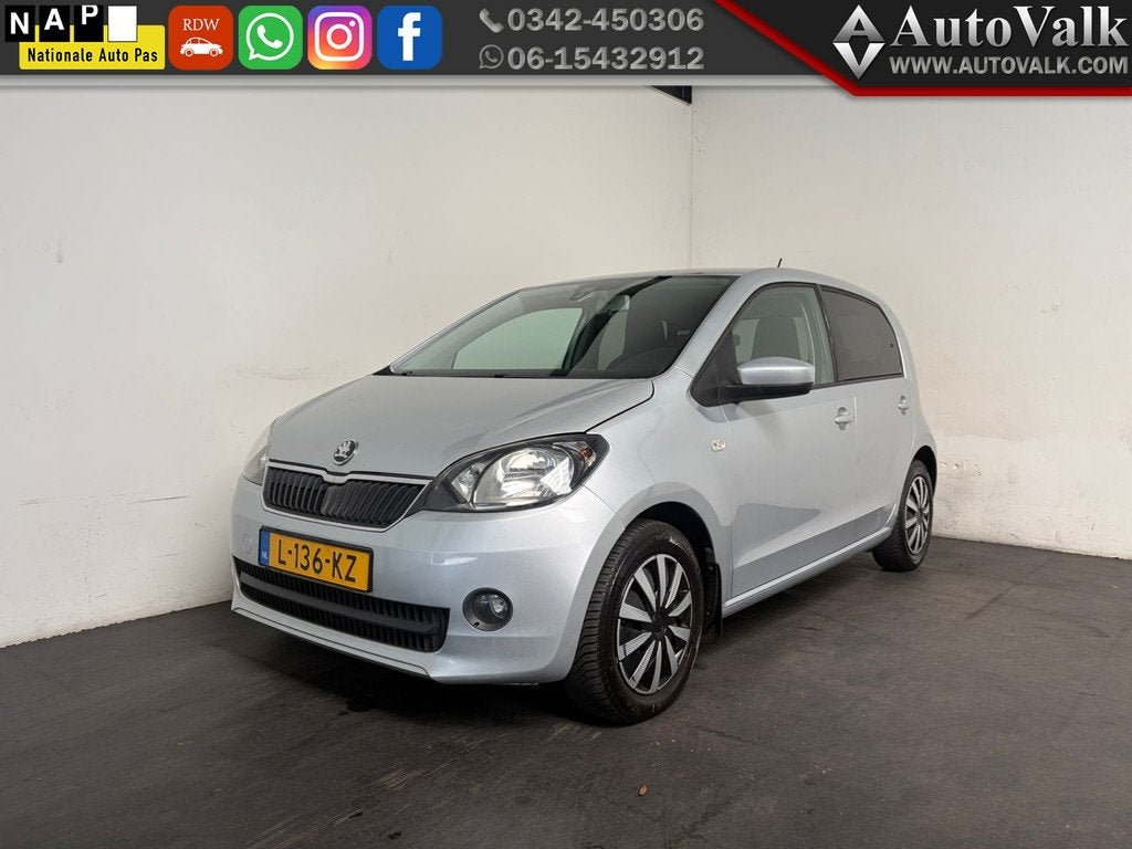 Skoda Citigo 1.0 Greentech Tour.Cruise. Stoelverwarming!, Auto's, Skoda, Bedrijf, Te koop, Citigo, ABS, Airbags, Airconditioning