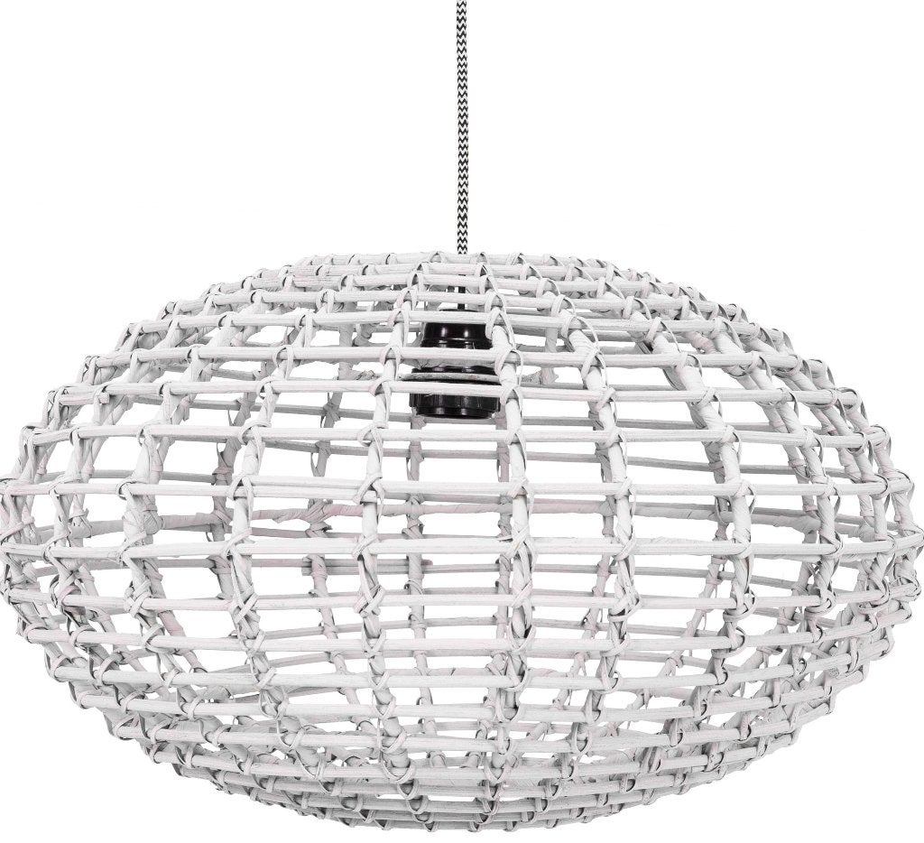 Rotan Hanglamp Kinderlamp Lamp Pumpkin Wit KidsDepot, Transportcentrum 19 7547 RT ENSCHEDE, Nieuw, Ophalen of Verzenden, Kidsdepot