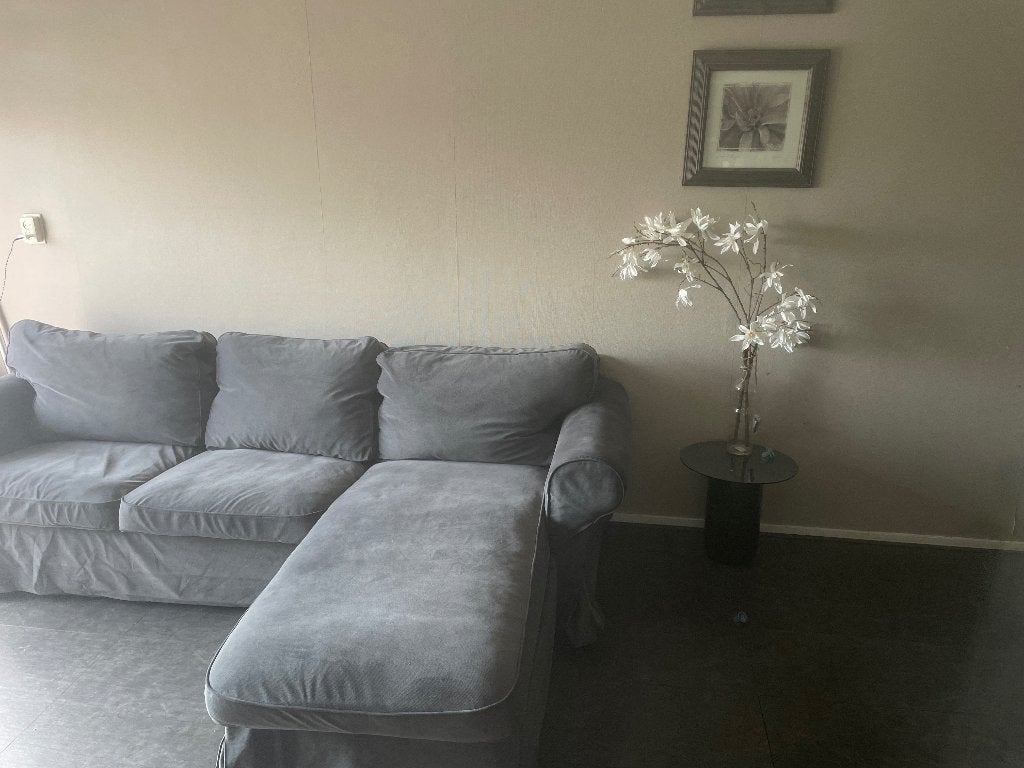 Gratis vandaag ophalen! IKEA Ektorp Hoekbank - Grijs, Huis en Inrichting, Ophalen, Modern, Comfortabel, 250 tot 300 cm, Gebruikt