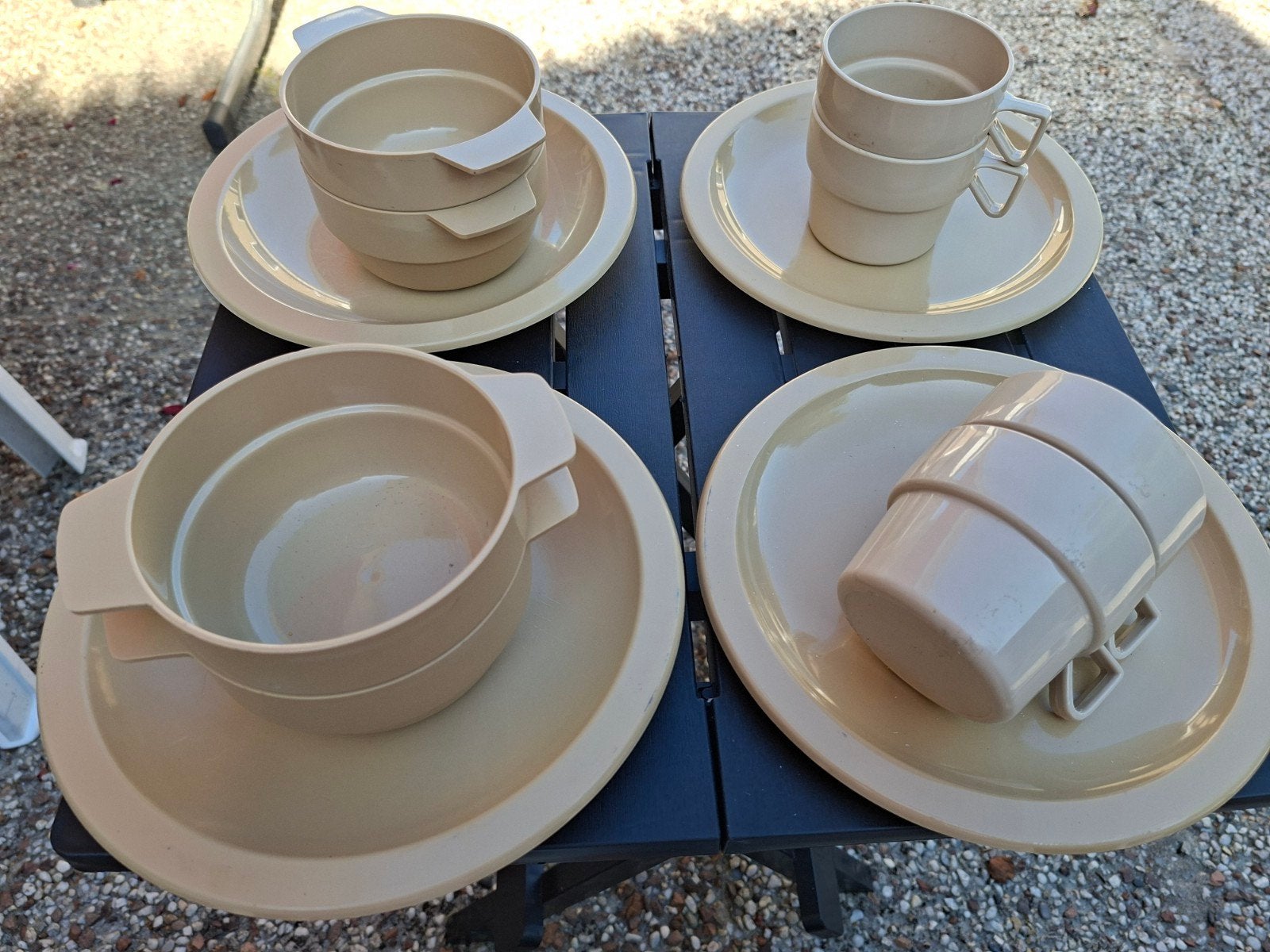 Camping Servies - 2 Personen, Ophalen of Verzenden, Gebruikt