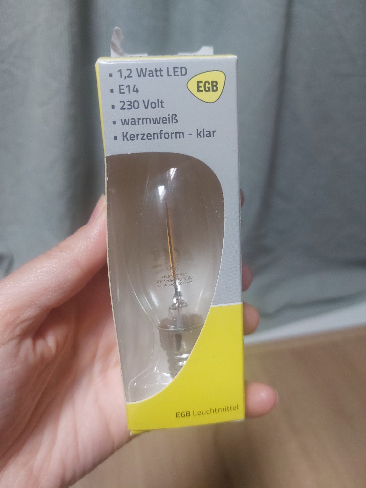 EGB led lampen  warm wit 130lm E14 fitting, Ophalen of Verzenden, Nieuw, E14 (klein), Led-lamp