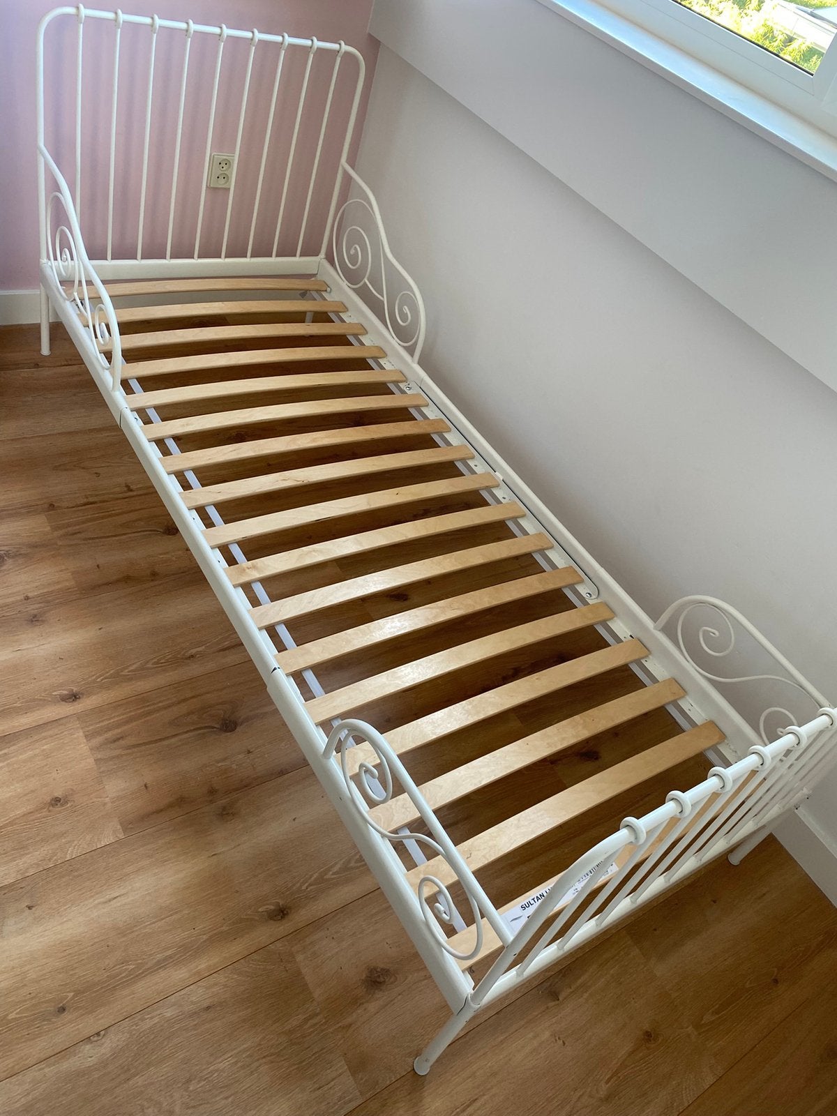 Ikea bed meegroeibed, Ophalen, Gebruikt, 180 cm of meer, 85 tot 100 cm