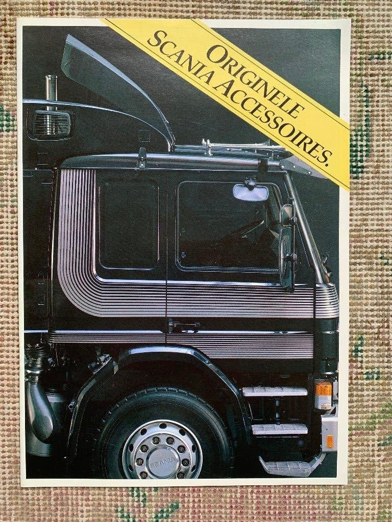 Nederlandse brochure Scania accessoires 1985, Nieuw, Ophalen of Verzenden, Overige merken, Scania