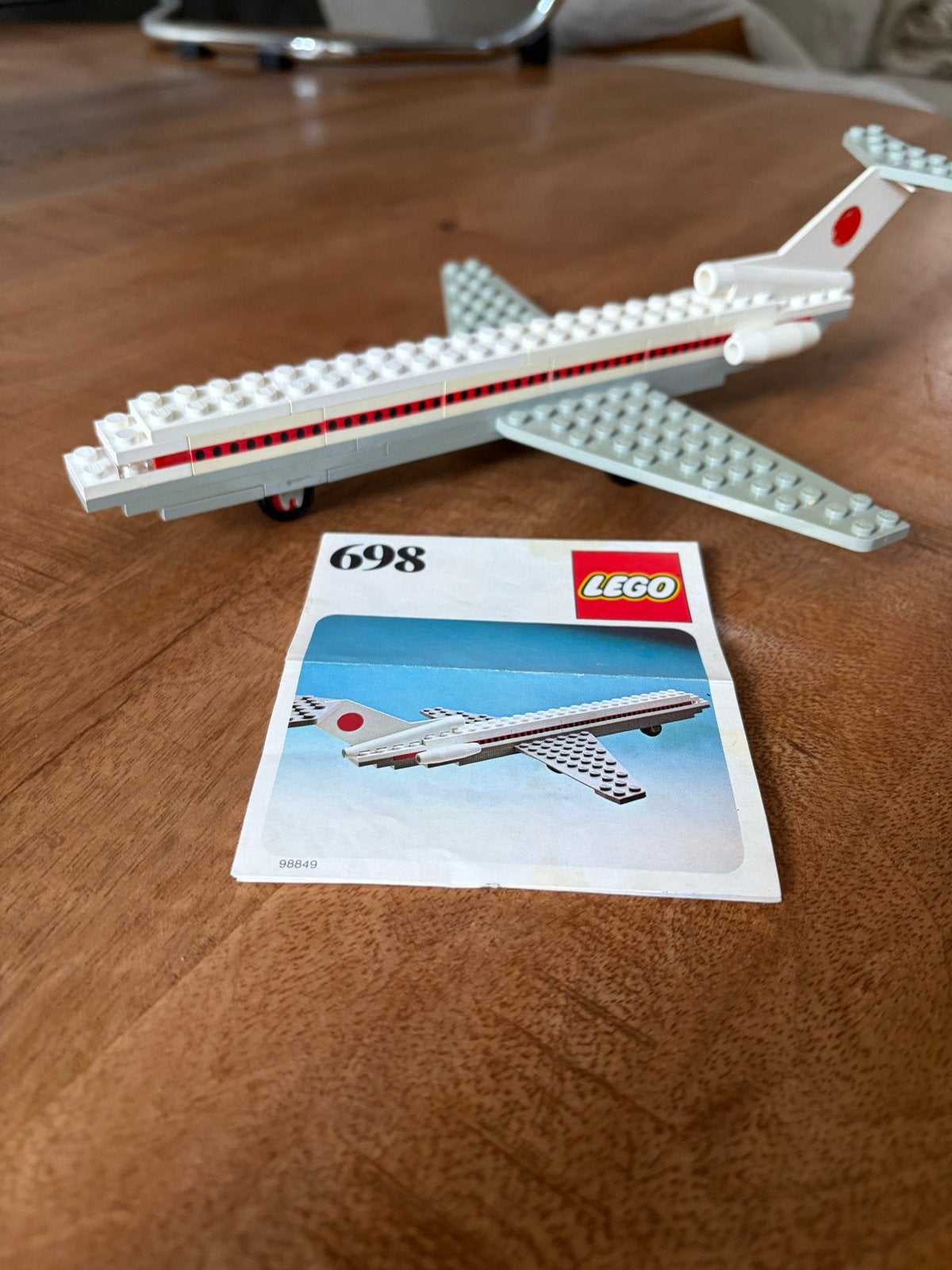 Lego Vintage 698 Boeing 727 uit 1977 - Met Boekje, Ophalen of Verzenden, Gebruikt