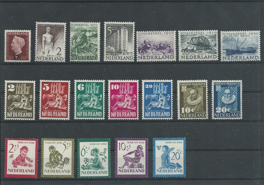 Nederland 1950, Complete Jaargang, Postfris., Postzegels en Munten, Postzegels | Nederland, Verzenden, Na 1940, Postfris