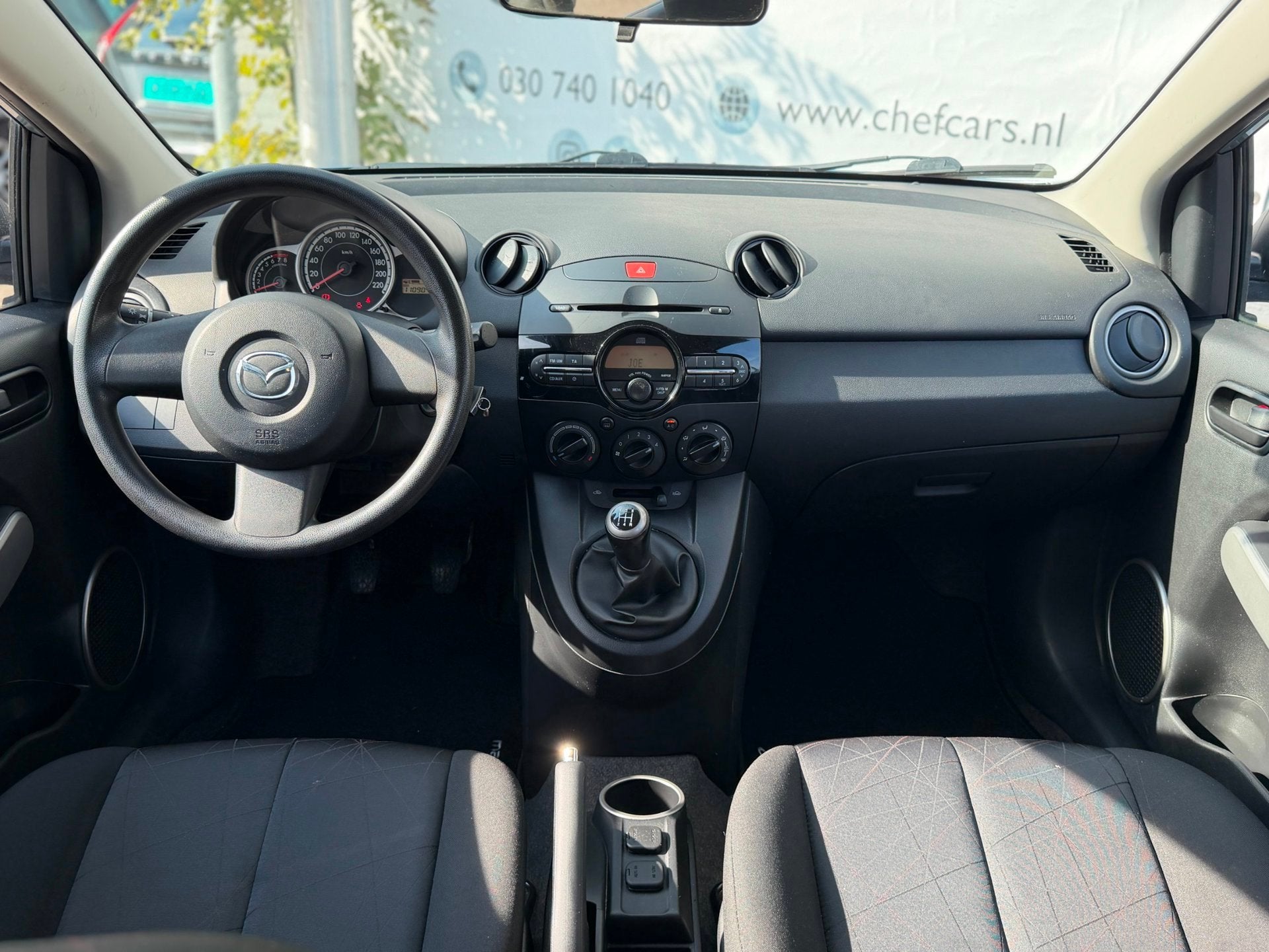 Mazda 2 1.3|NAP|AIRCO|5DRS|1EIGENAAR|LAGEKM|GARANTIEMOGELIJK, Auto's, Voorwielaandrijving, Euro 5, Stof, Gebruikt