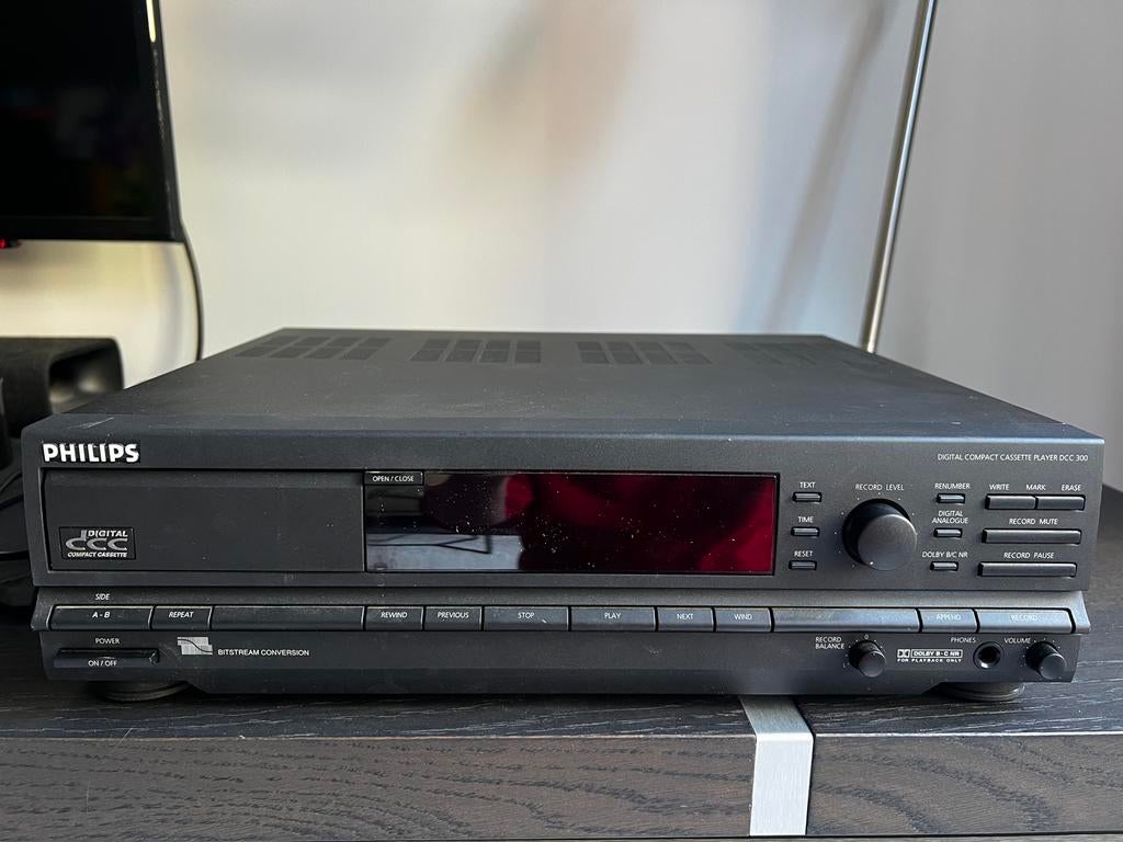 Philips DCC recorder 70DCC 300/00 met afstandsbediening, Audio, Tv en Foto, Cassettedecks, Ophalen, Enkel, Philips, Tiptoetsen