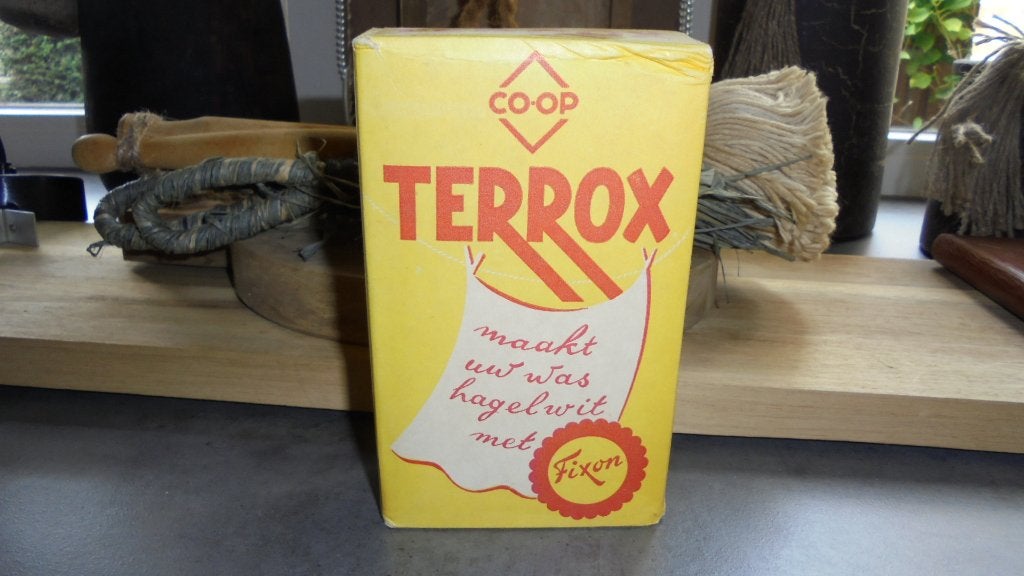 oud pak wasmiddel/zeep TERROX, Ophalen of Verzenden
