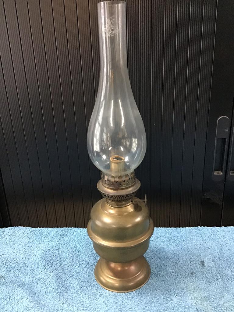 Olielamp messing nieuw lont, Huis en Inrichting, Ophalen of Verzenden, Gebruikt, Minder dan 25 cm