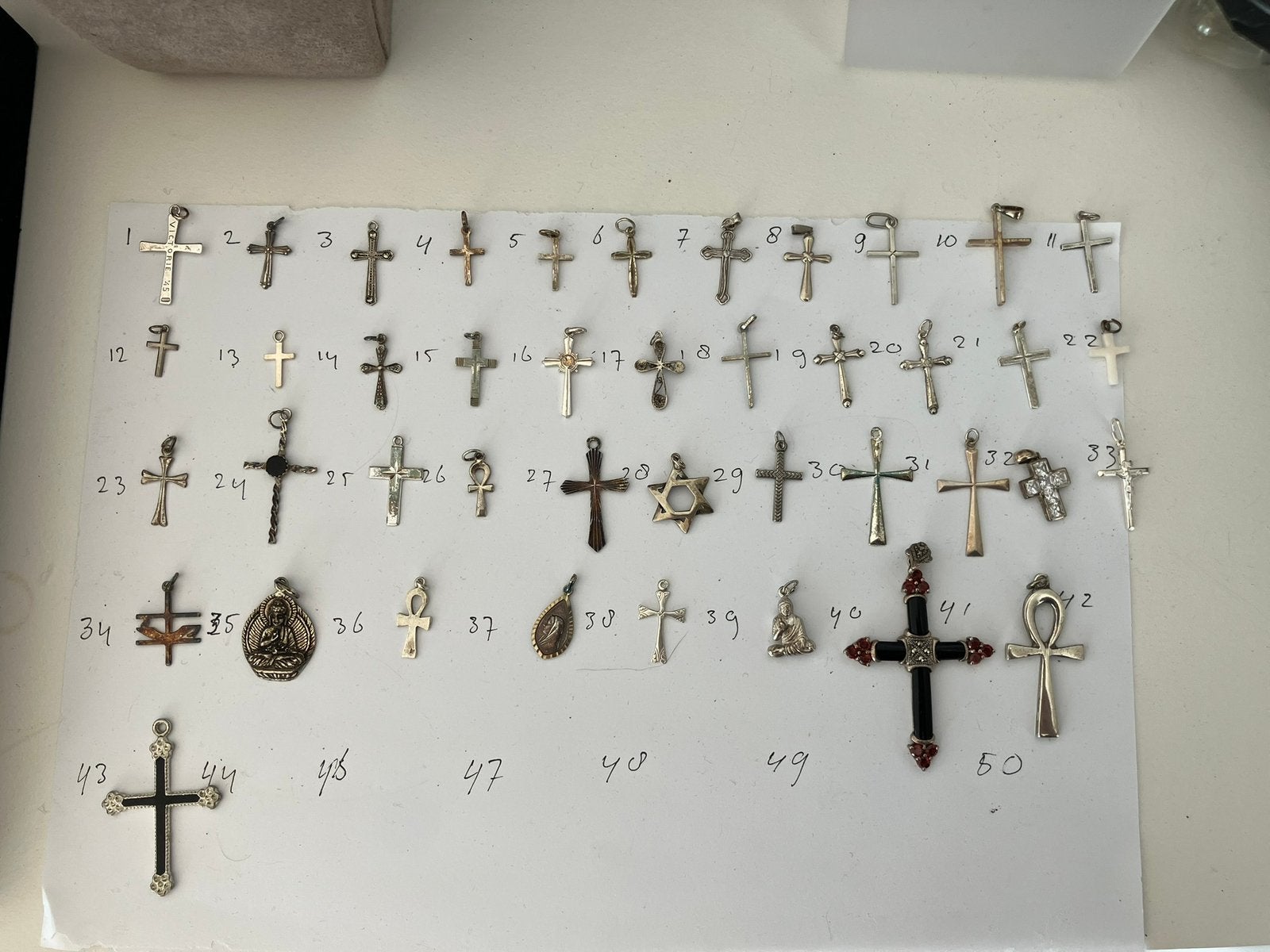 Zilveren kruisjes, Sieraden, Tassen en Uiterlijk, Kettinghangers, Ophalen of Verzenden, Zo goed als nieuw, Zilver