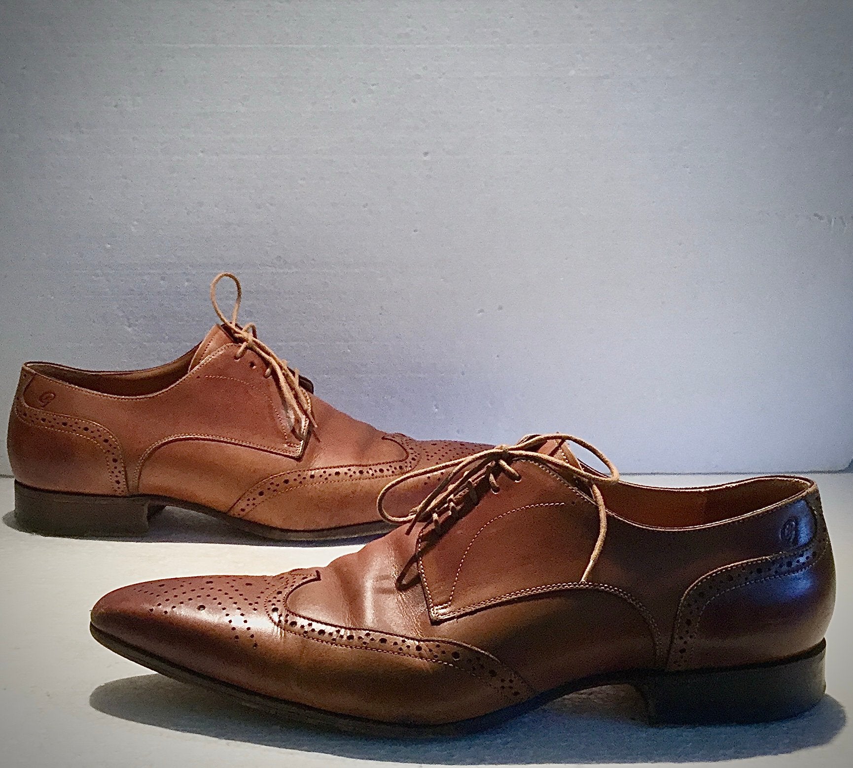 Greve design chique kwaliteit heren schoenen bruin 44 (10), Ophalen of Verzenden, Blauw, Veterschoenen