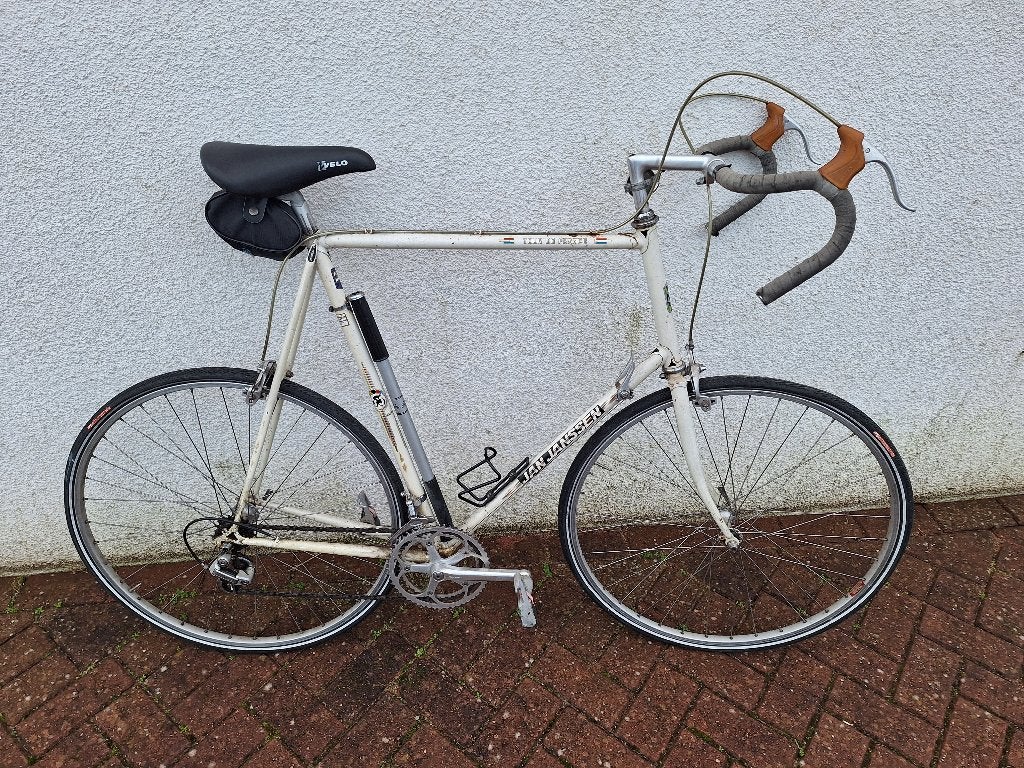 Vintage racefiets JanJanssen, frame 65 cm, Fietsen en Brommers, Fietsen | Racefietsen, Gebruikt, Staal, 15 tot 20 versnellingen
