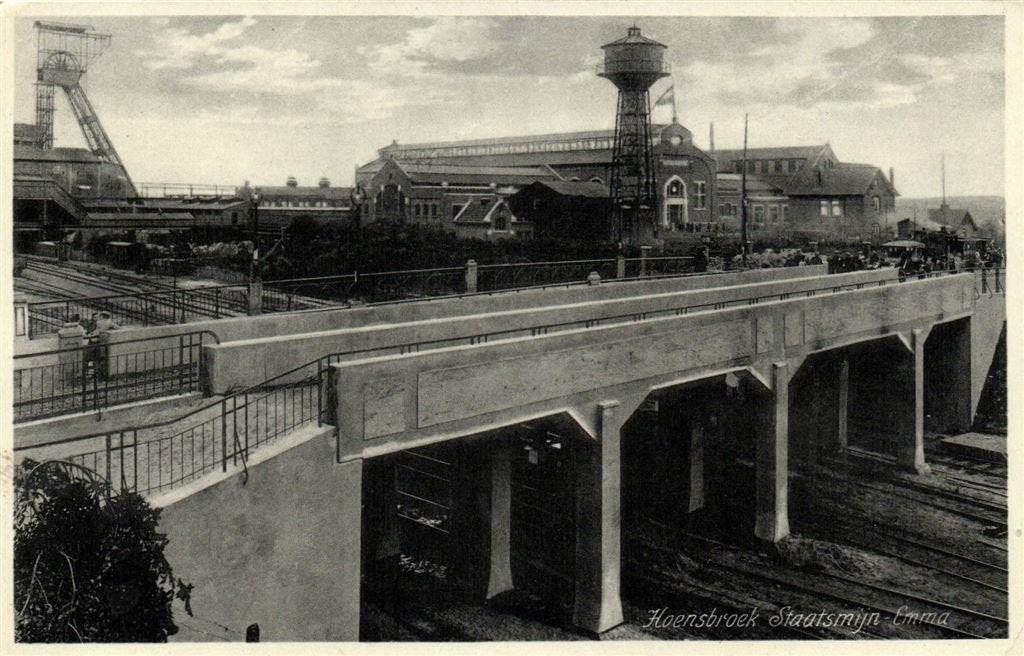 Hoensbroek Staatsmijn-Emma - ongelopen, Verzenden, 1940 tot 1960, Ongelopen, Noord-Brabant