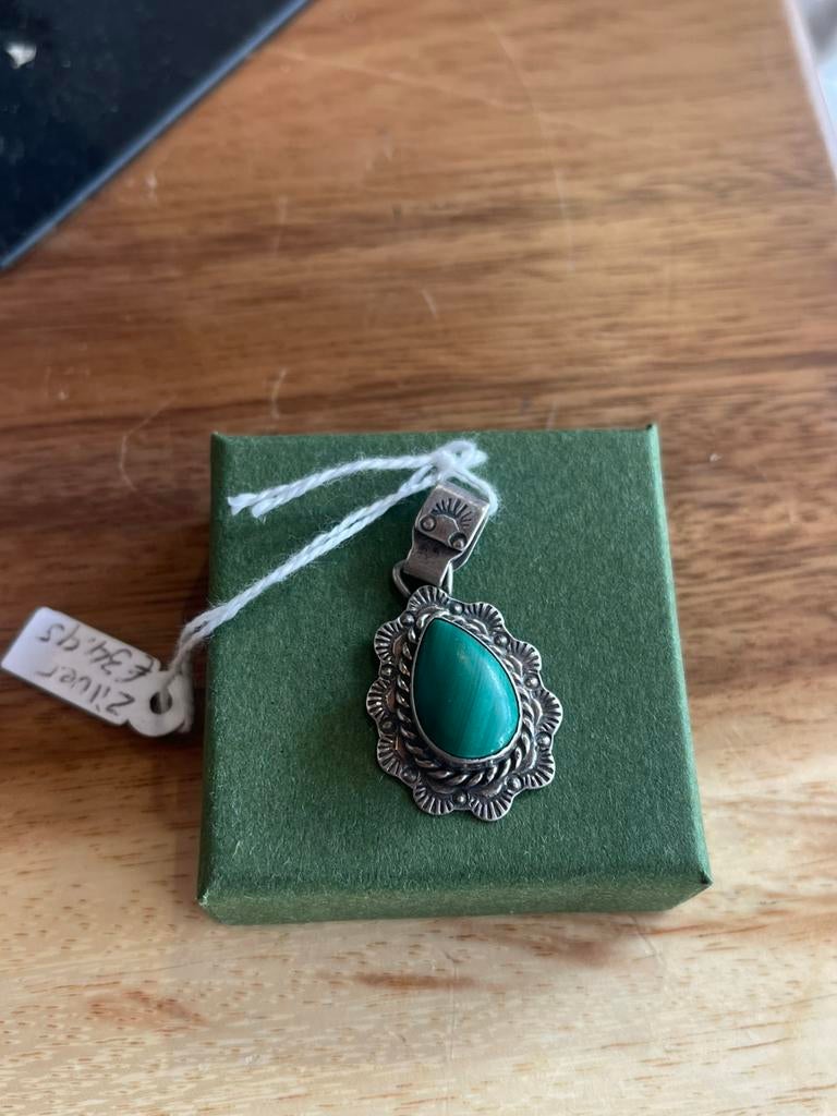Zilveren hanger navajo, Sieraden, Tassen en Uiterlijk, Antieke sieraden, Hanger, Zilver, Verzenden