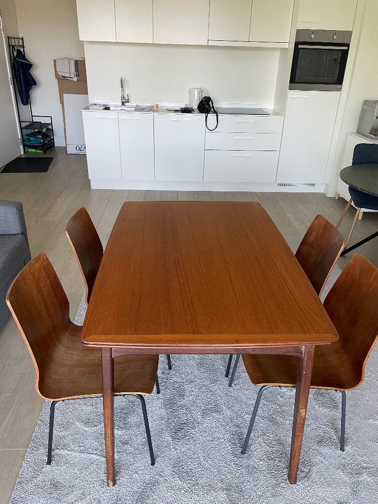 Friso Kramer en Louis van Teeffelen voor Webe, Gebruikt, Teakhout, 200 cm of meer, Rechthoekig
