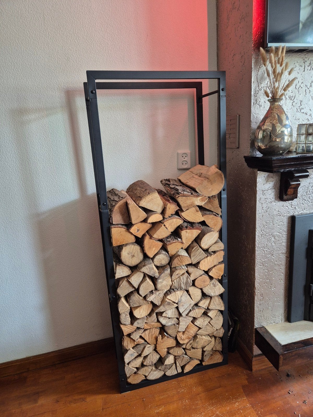 Gedroogd haardhout incl. nieuw rek, Tuin en Terras, Minder dan 3 m³, Ophalen