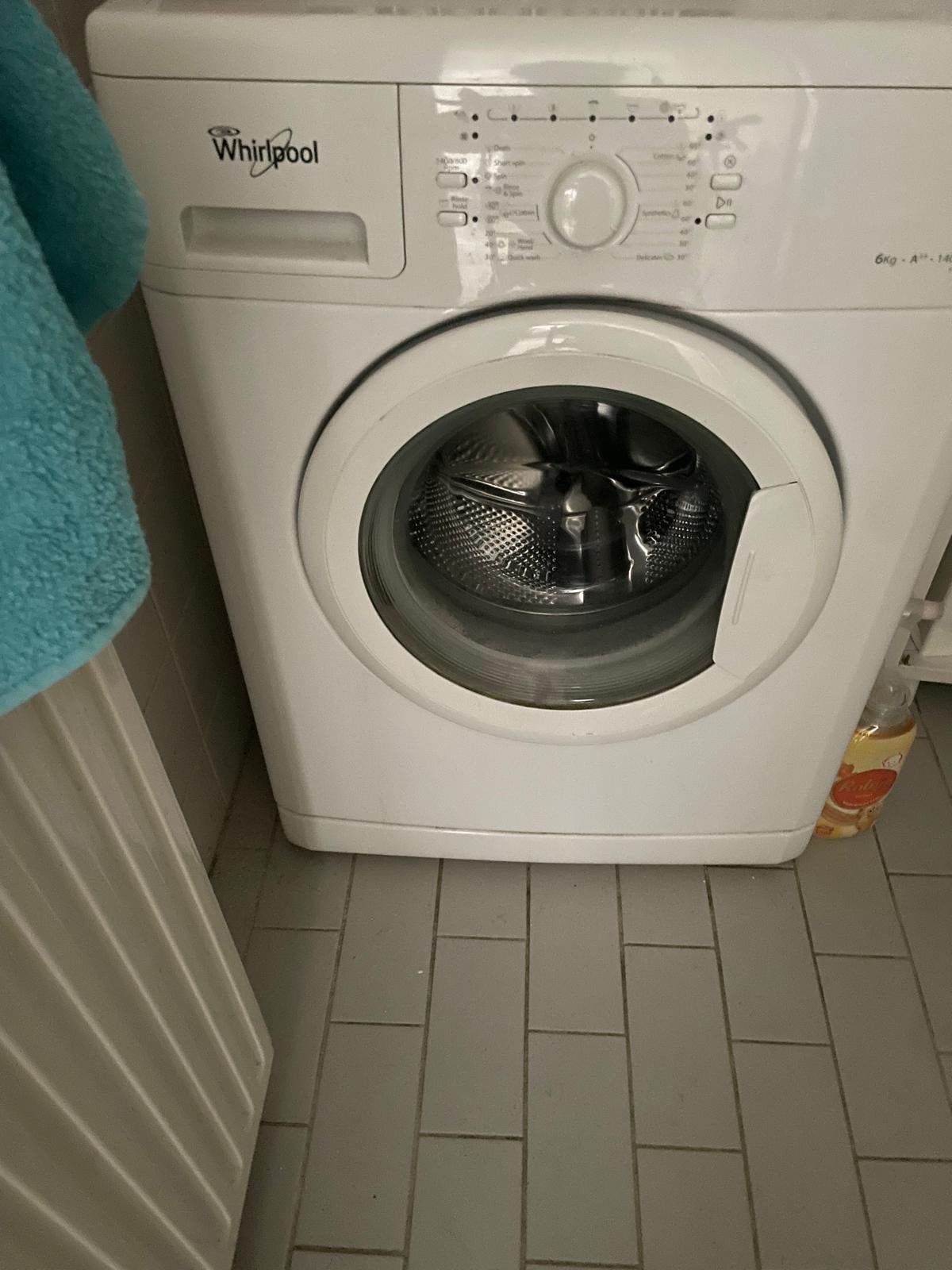 Wasmachine whirlpool, Witgoed en Apparatuur, Ophalen of Verzenden, Gebruikt, 1200 tot 1600 toeren, 85 tot 90 cm