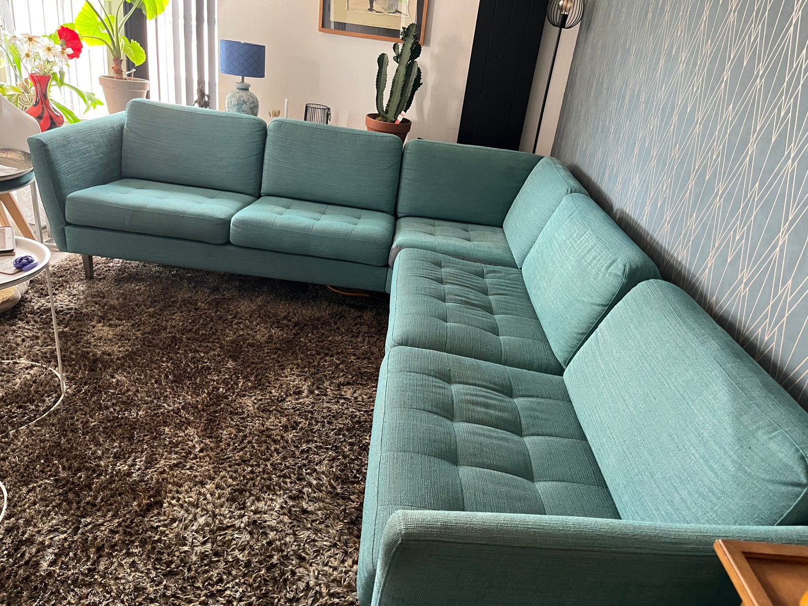 * Mooie, stevige kwaliteit BoConcept Hoek bank 3 x 2 zit, Ophalen of Verzenden, Zo goed als nieuw