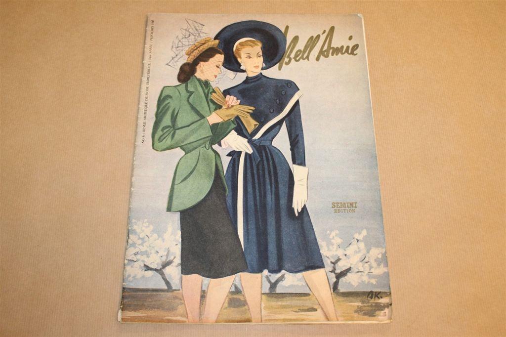 Zeldzaam mode magazine - Bell\'Amie - 1947 !!, Boeken, Ophalen of Verzenden, Zo goed als nieuw, Mode algemeen