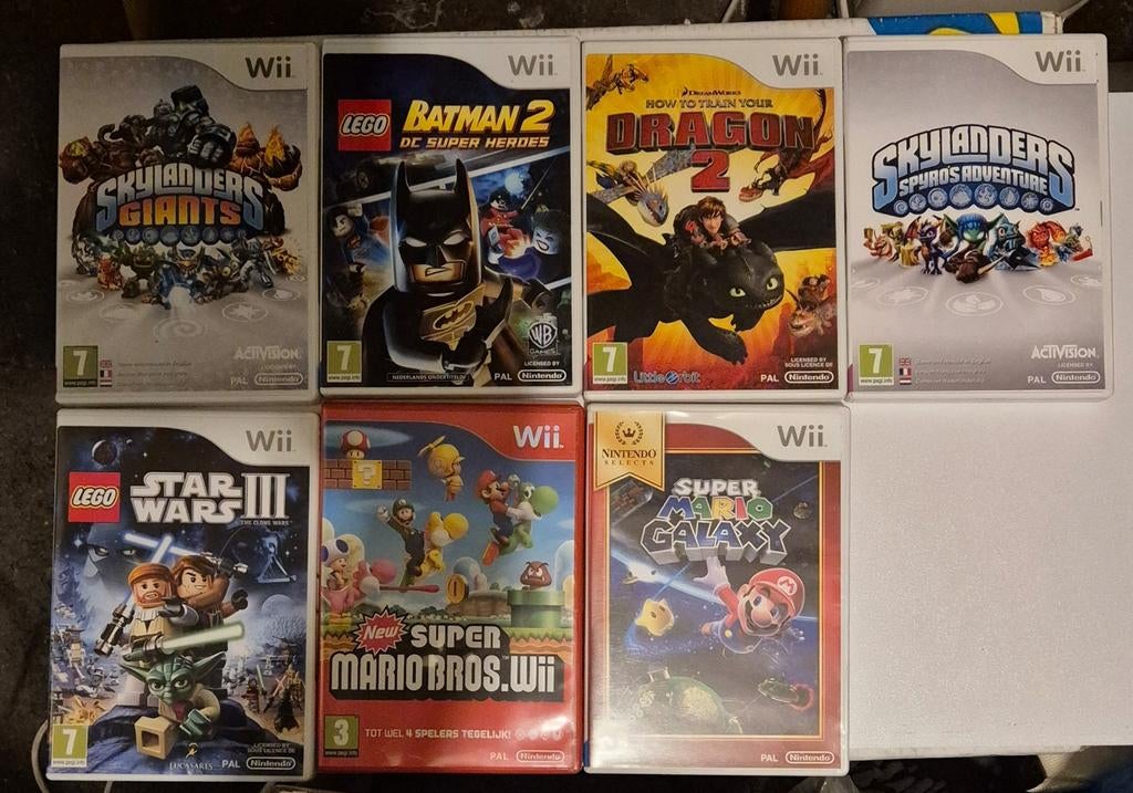 Wii Games Bundel, Avontuur en Actie, Gebruikt, Ophalen of Verzenden, 3 spelers of meer