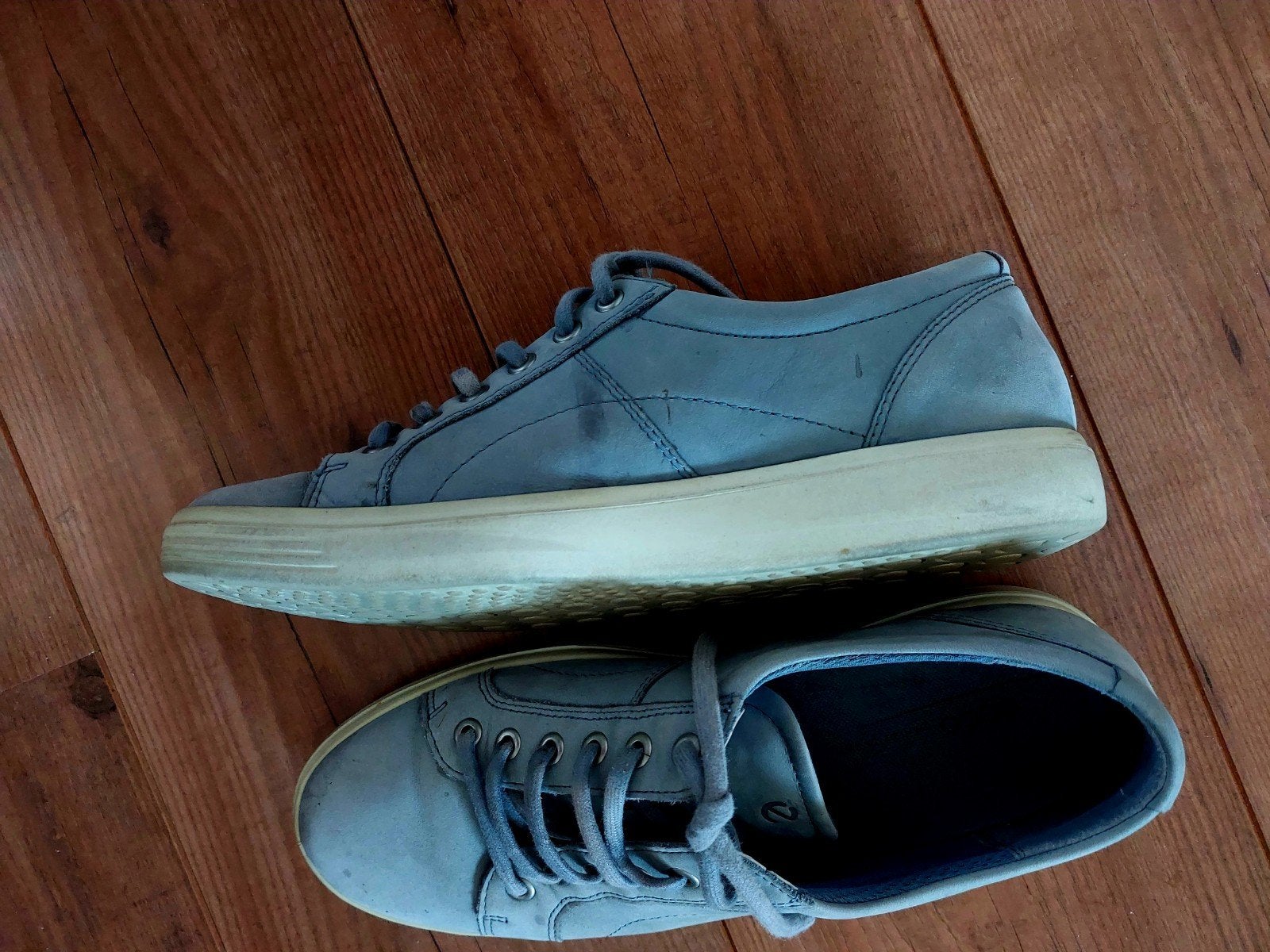 Ecco Sneaker maat 41 suede lichtblauw, Ecco, Blauw, Ophalen of Verzenden, Sneakers of Gympen