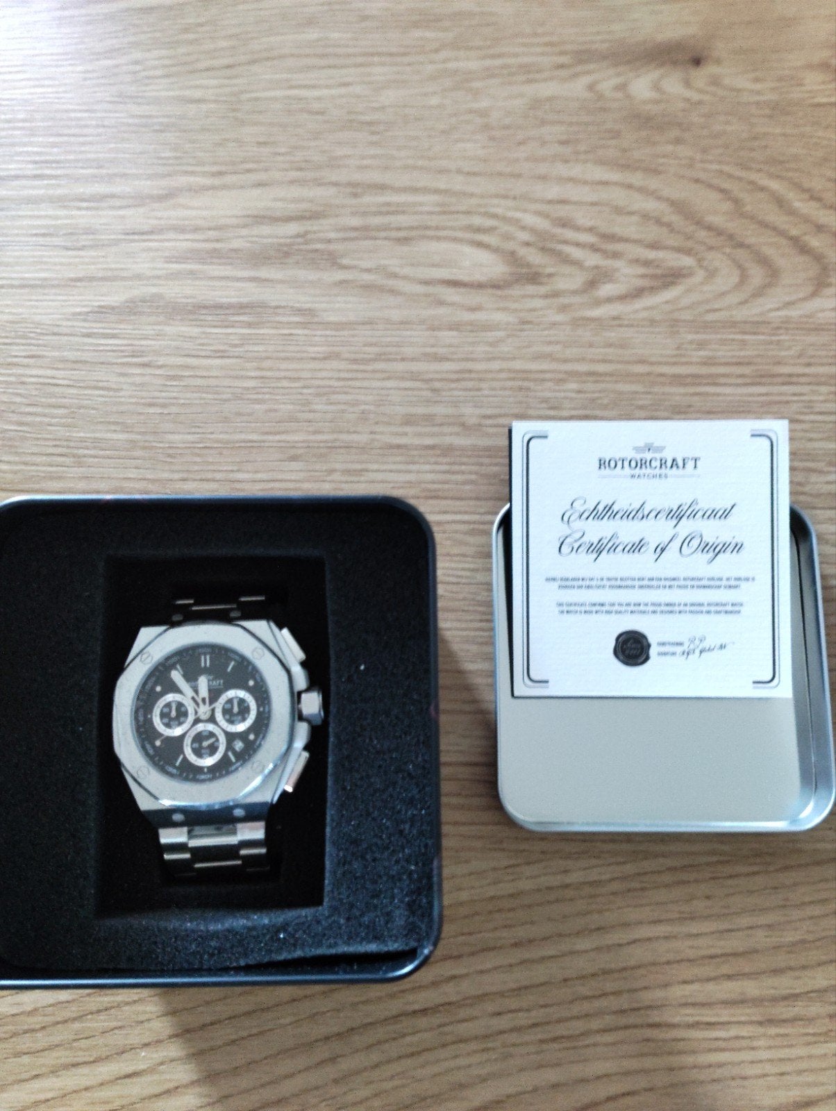 Rotorcraft Horloge -  nieuw met certificaat, Overige merken, Staal, Staal, Polshorloge
