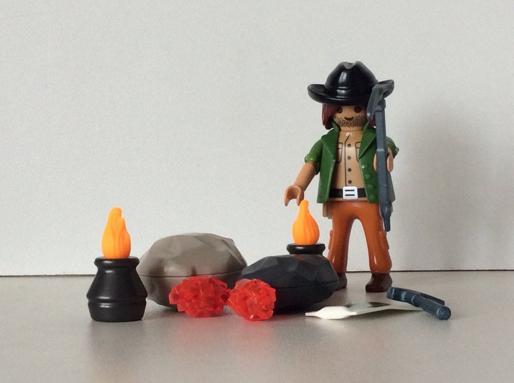 Playmobil 5384 schatzoeker, Gebruikt, Complete set, Ophalen of Verzenden, Figuren