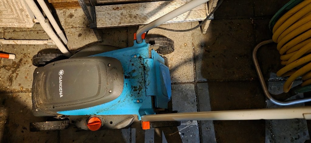 Gardena Powermax 1200/32 elektrische grasmaaier, Ophalen, Gebruikt, Elektrische grasmaaier, Opvangbak