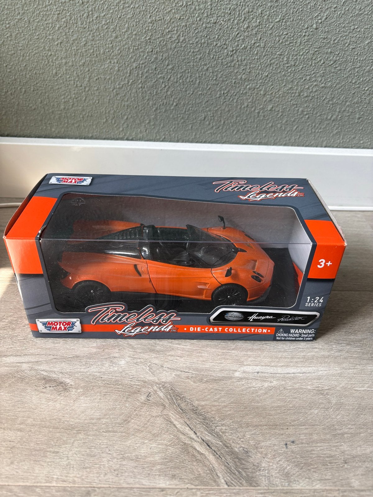Pagani Huayra Roadster Motor Max 1:24 Modelauto Oranje, Ophalen of Verzenden, Nieuw, Auto