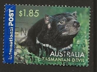 Australie 93, tasmaanse duivel, Verzenden, Gestempeld