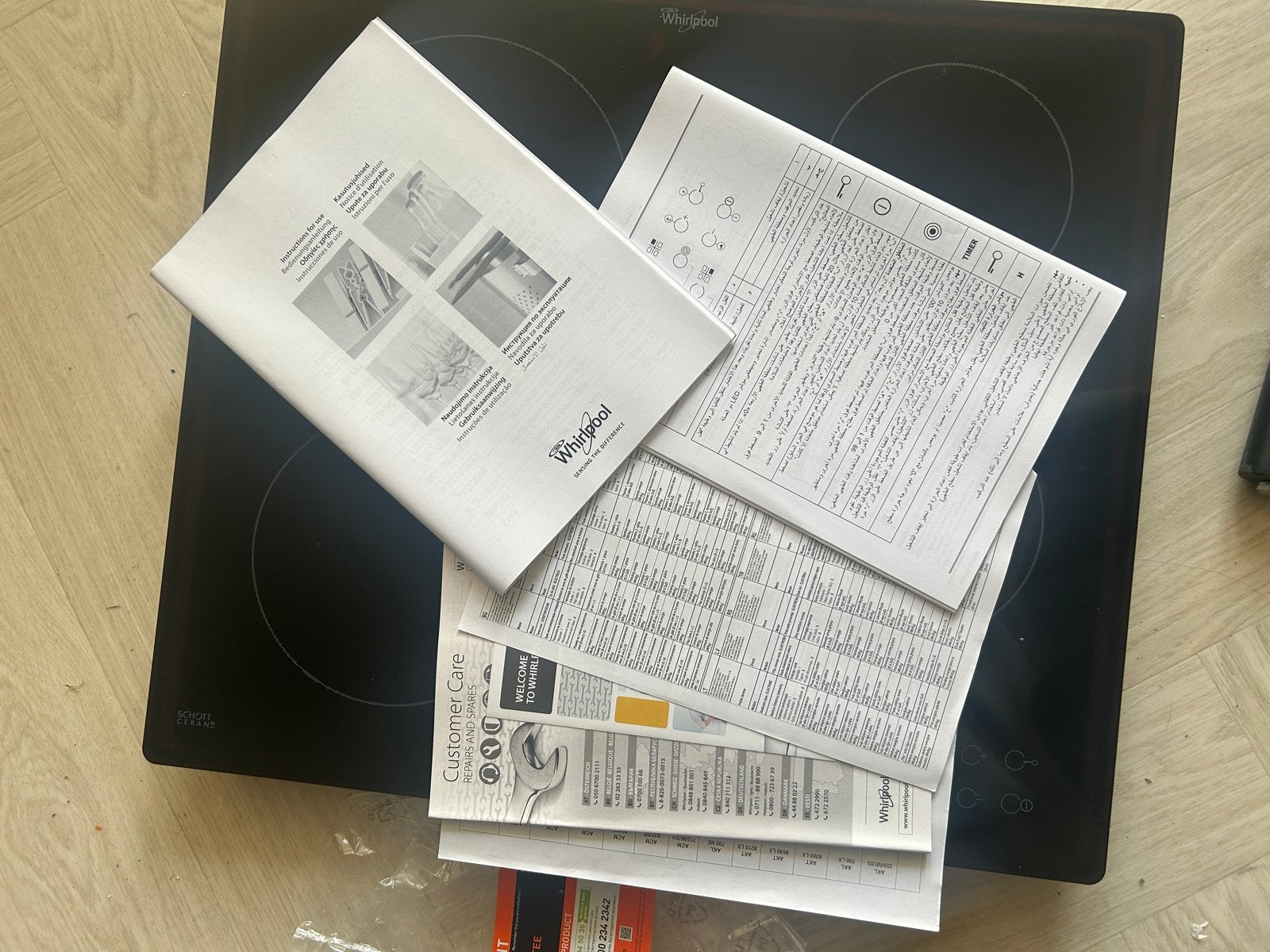 Whirlpool Inductiekookplaat 8090 - nieuw, Zo goed als nieuw, Inbouw, Inductie, 4 kookzones