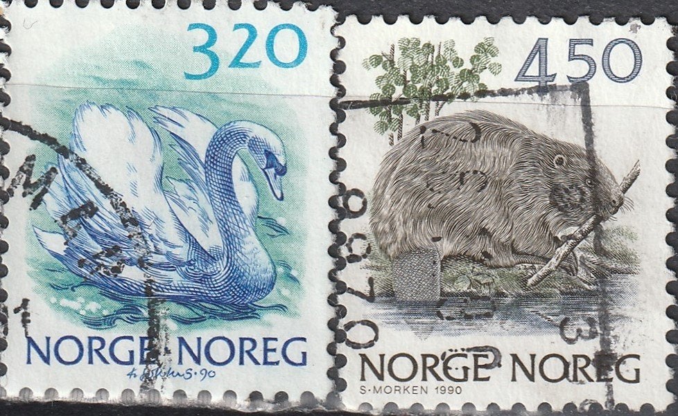 Noorwegen Michel nr. 1038-1039 Gebruikt, Postzegels en Munten, Postzegels | Europa | Scandinavië, Verzenden, Noorwegen, Gestempeld