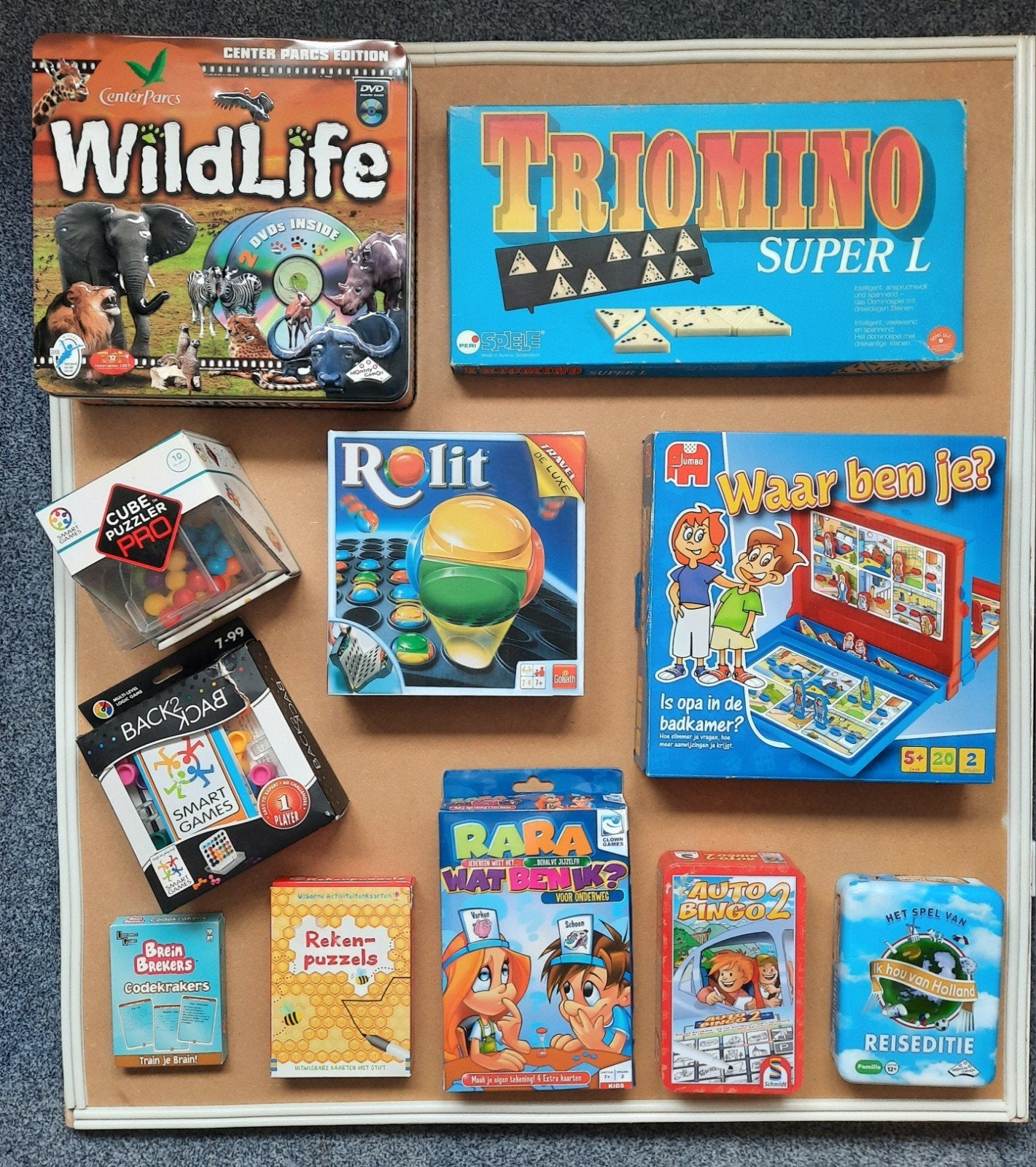 Allerlei spellen voor thuis en onderweg (naar vakantie), Ophalen of Verzenden